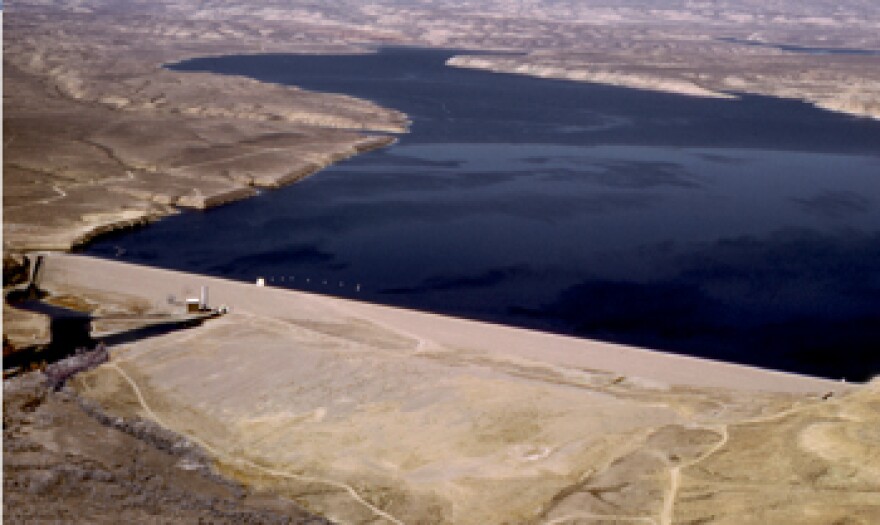 Fontanelle Dam in southwestern Wyoming