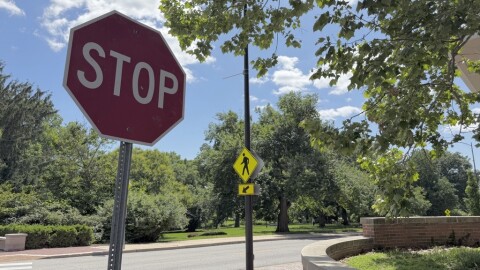 A stop sign at an intersection