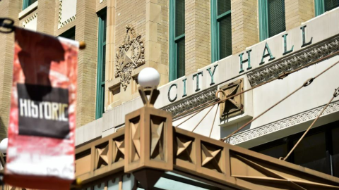 The Historic Saint James Building in Downtown Jacksonville serves as City Hall.