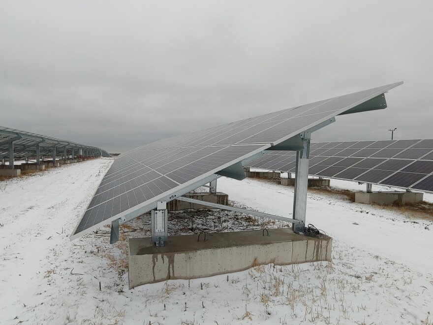 Physicians for Social Responsibility wants the Nuclear Regulatory Commission to look at whether the Point Beach Nuclear Power Plant could eventually be replaced by solar panels, such as these near the Milwaukee airport.