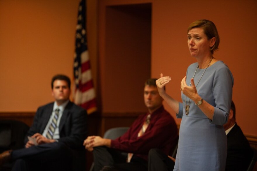 Candidate for West Virginia’s 1st Congressional District Kendra Fershee attended a candidate forum in Grafton, West Virginia, on Oct. 16 to speak with local voters.