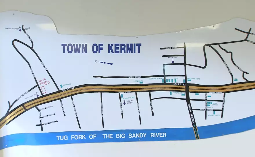 Kermit west virginia map