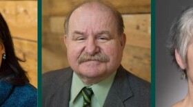 Headshot photos of Helen Lyons, Walter Parker, and Linda Radtke