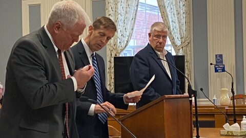 Eliot Cutler (right) makes an appearance in court on Thursday.
