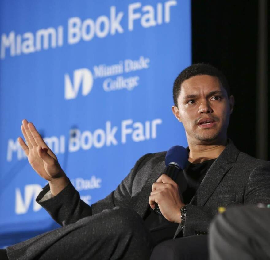 Trevor Noah talks about ‘Born a Crime’ during the Miami Book Fair in 2016.