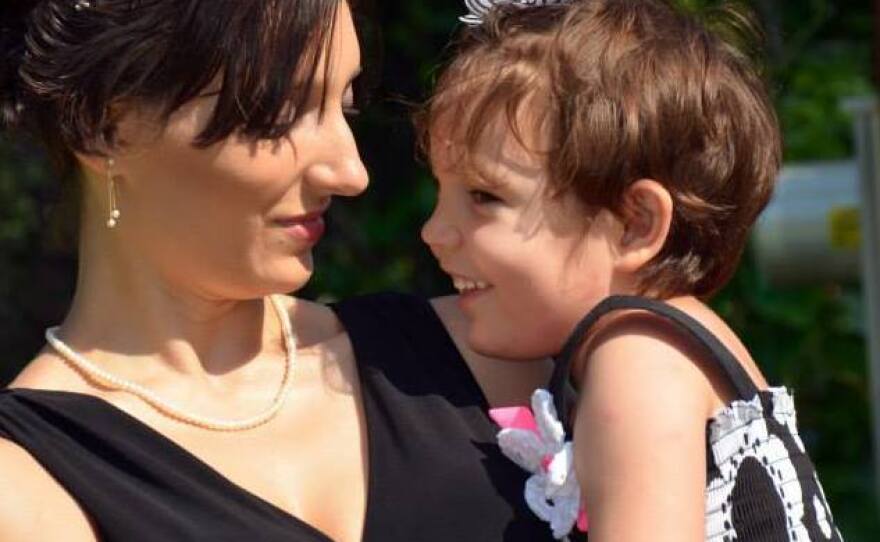 Juniper Russo with her daughter Vivian.