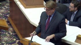 House Minority Leader Phil GiaQuinta (D-Fort Wayne) outlines his caucus's priorities for the 2020 legislative session.