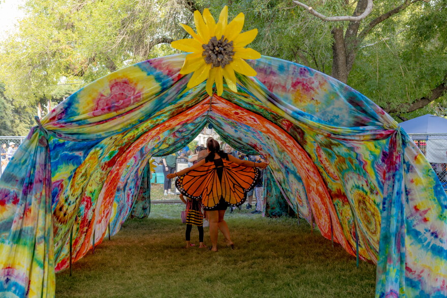 Monarch Butterfly & Pollinator Festival tunnel as part of the event's immersion activities