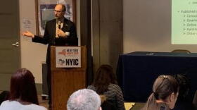 The New York Counts 2020 Coalition and the City of Syracuse held a conference this week with local community organizers. TOM MAGNARELLI / WRVO PUBLIC MEDIA
