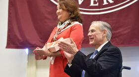 In 2016, Gov. Greg Abbott and first lady Cecilia Abbott visited Texas Woman's University to induct new members into the Texas Women's Hall of Fame.