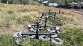 Equipment from the 55-year-old Lift 1A sits on the hill above South Aspen Street on Wednesday. The Aspen Skiing Co. started removing the lift in late July, in anticipation of major redevelopment in the Lift One corridor that will eventually bring a new lift to the site.