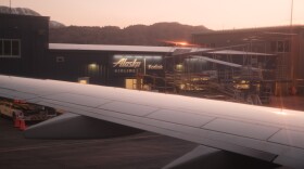Alaska Airlines' terminal in Kodiak, April 9, 2025.