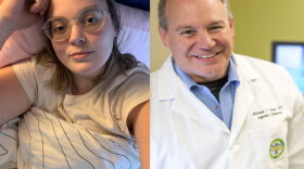 Shannon Keating (R) and Dr. Mike Saag (L) both contracted coronavirus. We hear their stories. 
