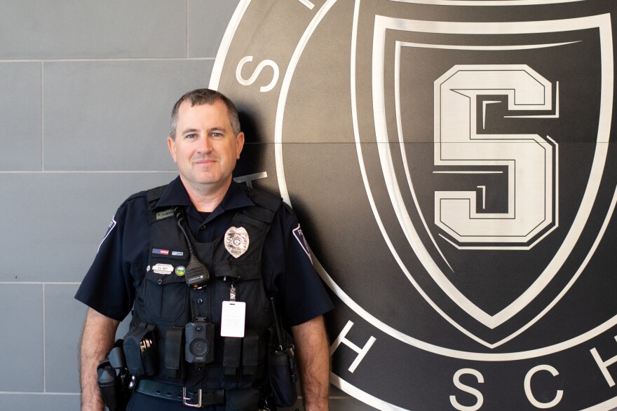 School Resource Officer Doug Britt has worked at Staunton High School for the past decade.