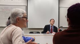 Blumenthal listens as New Haven teachers and school staff talk about social media and how it's hurt students.