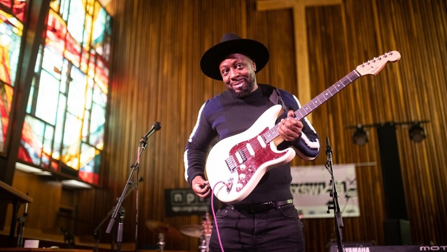 Wyclef Jean performs at the Tiny Desk Family Hour at Central Presbyterian Church in Austin, TX during the 2019 SXSW music festival.