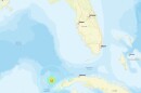 A United States Geological Survey map showed the epicenter of a 6.1 earthquake was about 64 miles west of Cuba in the Gulf.
