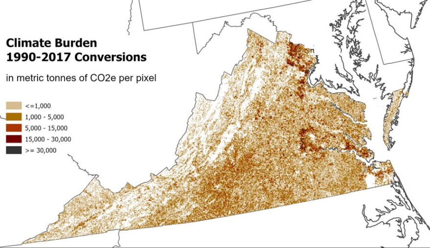 A map shows