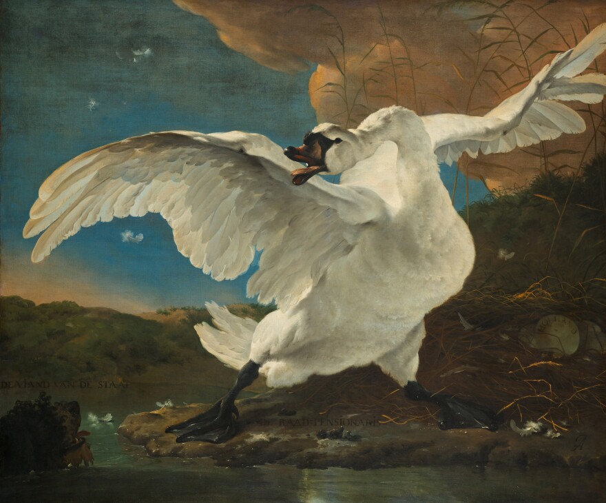 <em>The Threatened Swan</em>, from the collection of the Rijksmuseum in Amsterdam.