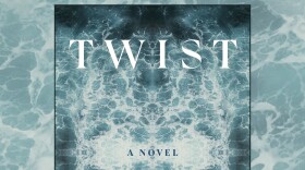 Book cover for "Twist" by Colum McCann - text of title and author name over a symmetrical arial view of the sea
