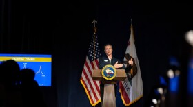 California Gov. Gavin Newsom delivers his 2023-24 budget proposal in Sacramento, Calif., Tuesday, Jan. 10, 2023.