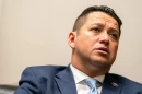 U.S. Rep. Tony Gonzales, R-San Antonio, gives an interview in his office at the Rayburn House Office Building in Washington, D.C., on April 28, 2020.