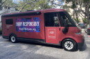 "Wellness on Wheels" the fully electric mobile STI testing and treatment vehicle. The vehicle was unveiled Aug 28 2026 by the AIDS Healthcare Foundation.