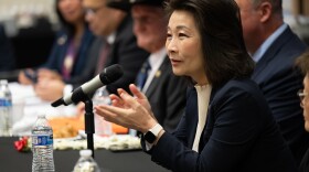 Lt. Governor Sylvia Luke delivers some remarks during a Hawai’i agriculture state government officials, farmers, ranchers, and organization representatives delegation visit to the United States Department of Agriculture, USDA Headquarters, Washington D.C., March 24, 2025. (USDA photo by Christophe Paul)