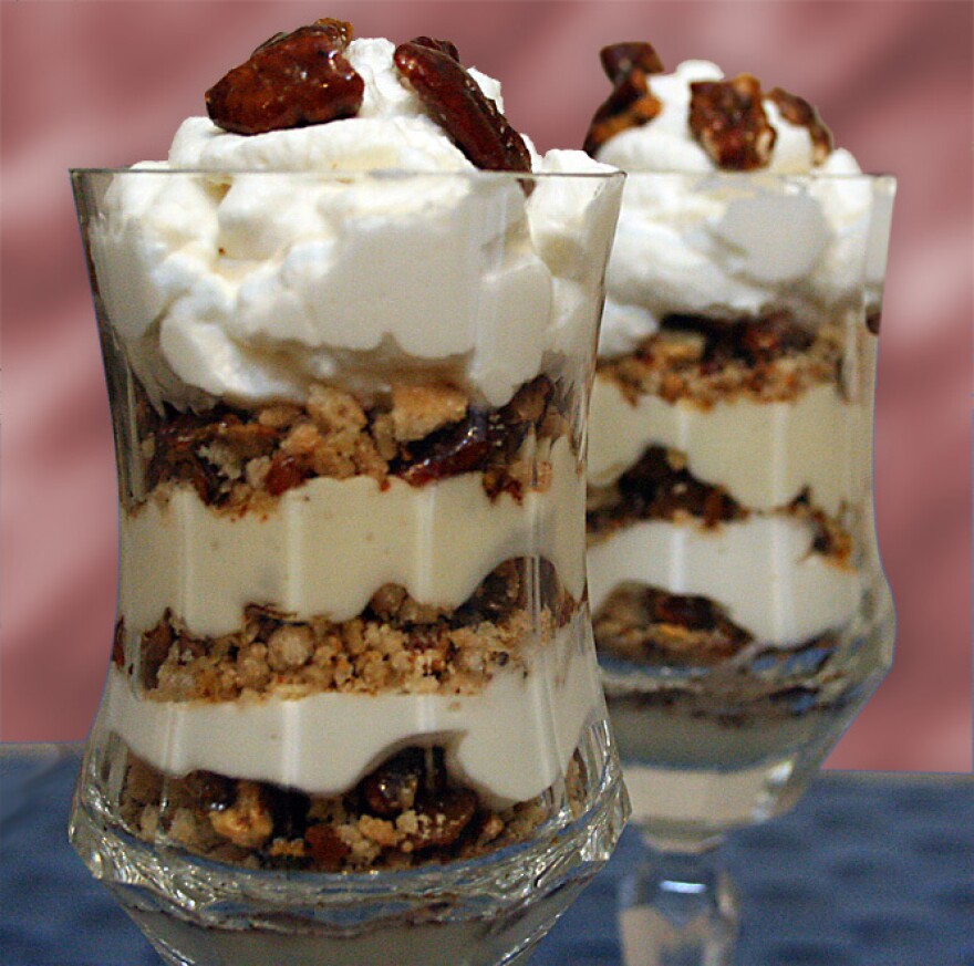 Praline-Bourbon Custard Parfait
