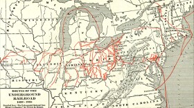 Underground Railroad map