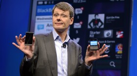 BlackBerry CEO Thorsten Heins officially unveils the Z10 smartphone in January.