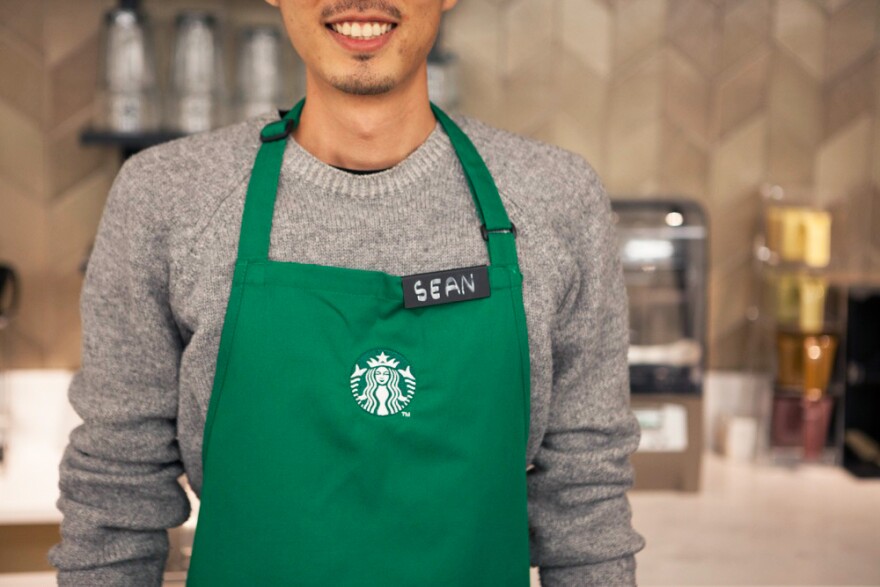 Starbucks' New Dress Code: Purple Hair And Fedoras OK, But Hoodies Forbidden | KERA News Starbucks' New Dress Code: Purple Hair And Fedoras OK, But Hoodies Forbidden | KERA News