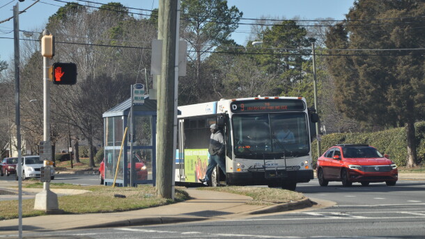A CATS bus in Charlotte