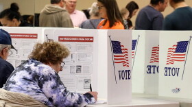 Monroe County residents cast their ballot for the 2024 election at Perinton Square Mall on Friday, November, 1st during early voting.