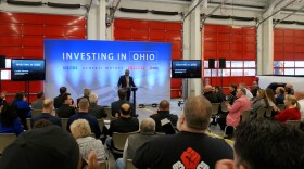 GM Executive Gerald Johnson announcing a new $175 million Duramax parts plant in Brookville, Ohio. The plant is expected to be operational by the end of 2020 and create 100 new union jobs in Brookville.
