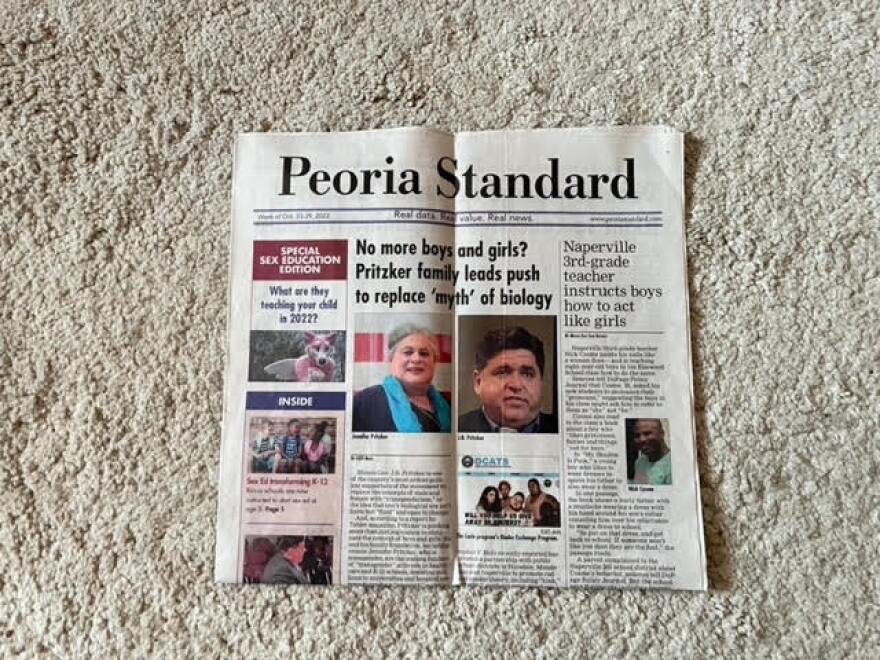 The week of October 23-29, 2022 Edition of the Peoria Standard, a political propaganda campaign disguised as a small newspaper.