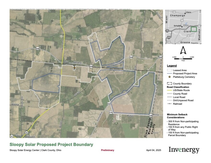 Proposed project area