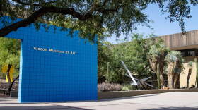 Tucson Museum or Art blue wall