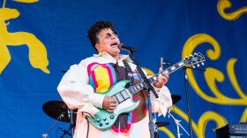 Brittany Howard of Alabama Shakes performs during the second weekend of the New Orleans Jazz & Heritage Festival on Saturday, May 2, 2026, at Fair Grounds Race Course in New Orleans. (Photo by Amy Harris/Invision/AP)