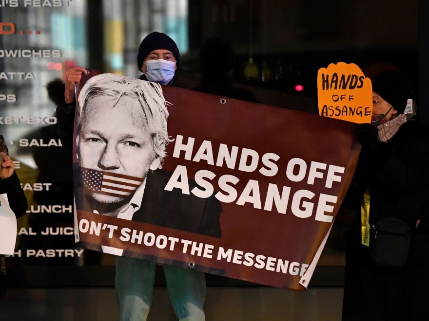 WikiLeaks founder Julian Assange faces 18 counts related to illegally obtaining, receiving and disclosing classified information in 2010. He is accused of conspiring to hack U.S. government computer networks, and obtain and publish classified documents related to national security. [John Thys / AFP via Getty Images]