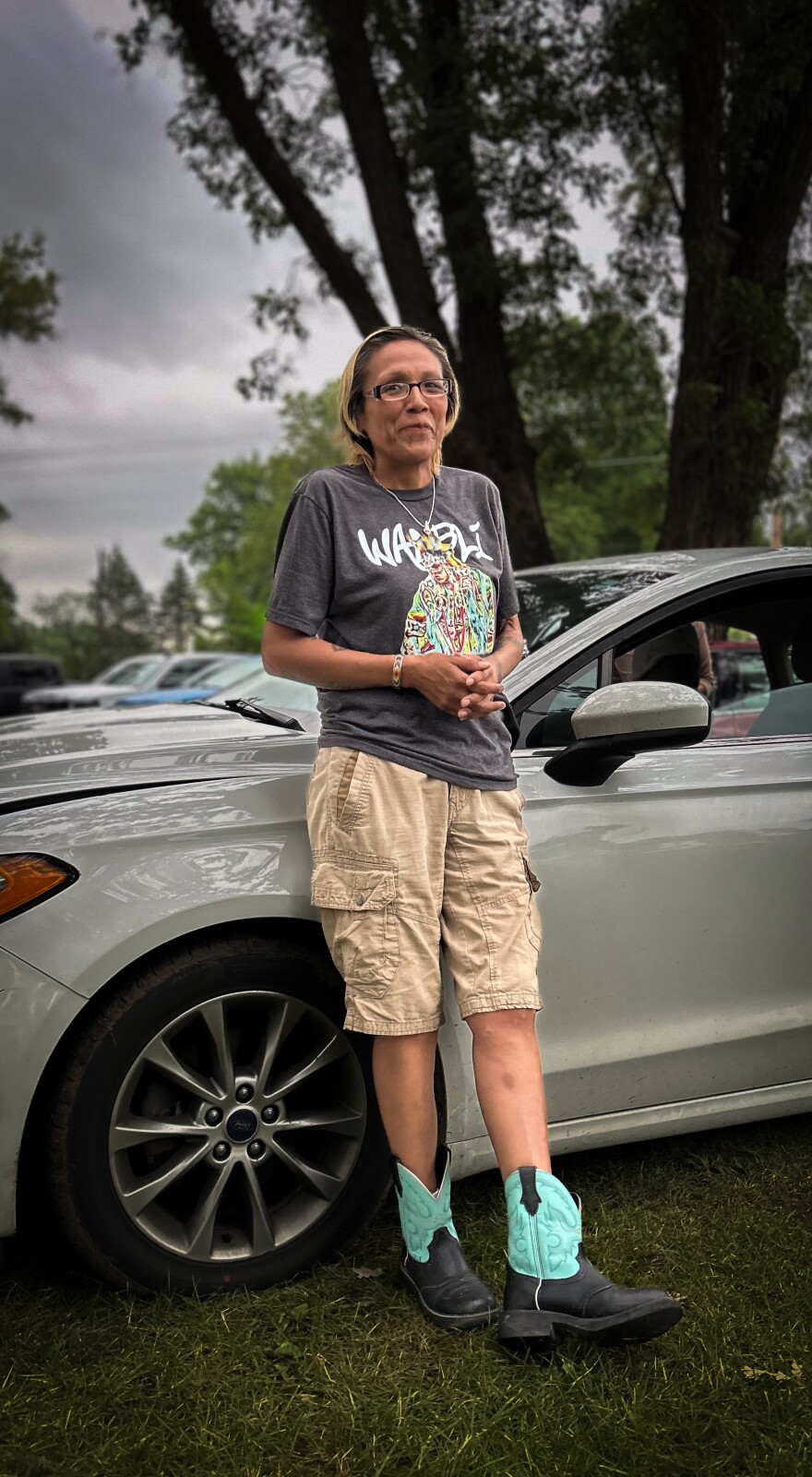 Charlene Hindsley at the 2024 Native American Church of North America Conference in Macy, NE