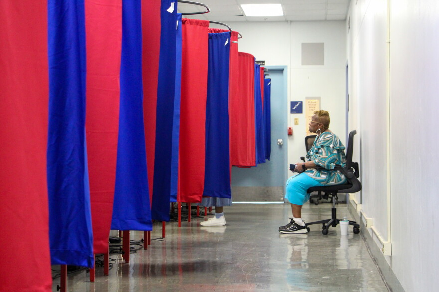 Early voting at New Orleans City Hall on Tuesday, May 5, 2026.