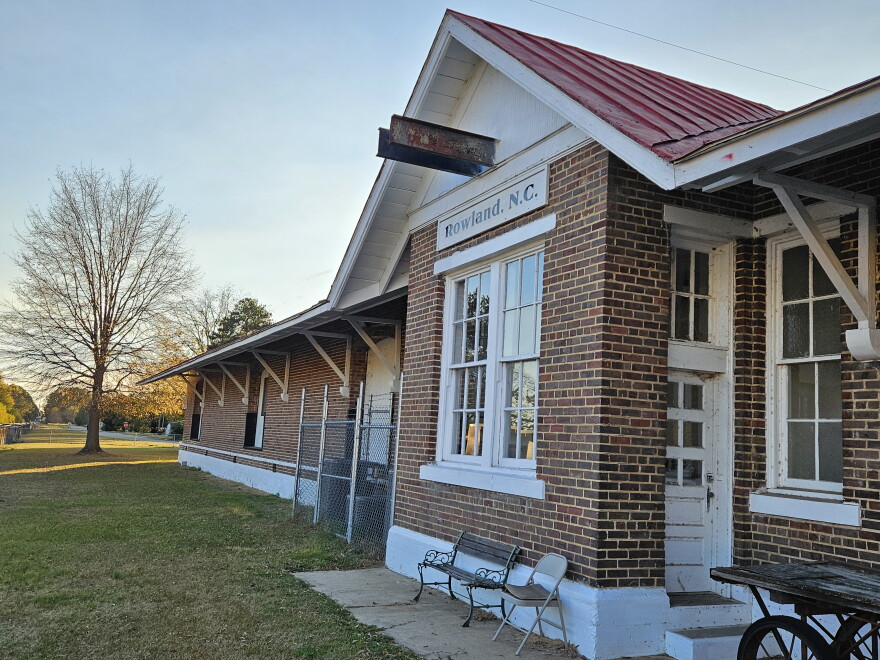 The town of Rowland in Robeson County includes a 100-year-old train station that currently houses a museum and event space. The N.C. Local Government Commission says the town's finances have become so troubled that it may no longer be viable.