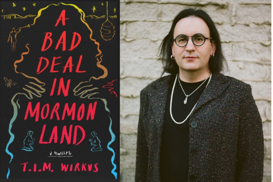 The cover of "A Bad Deal in Mormon Land" and author T.I.M. Wirkus. (Courtesy of Type Eighteen Books and JL Wirkus)