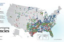 Map of all agencies participating in the 287(g) program