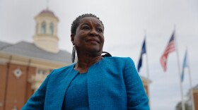 Georgia Allen, 70, stands outside the Virginia Beach City Hall, Wednesday, March 27, 2024. Photo by Christopher Tyree.