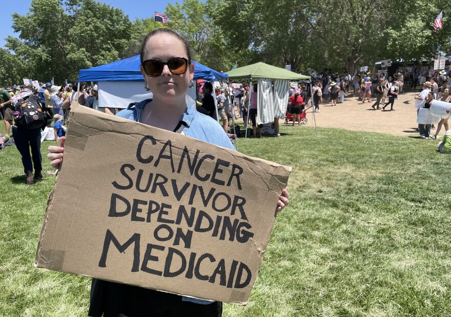 Nina from Albuquerque said she was there because she relies on medicaid to cover health care expenses.