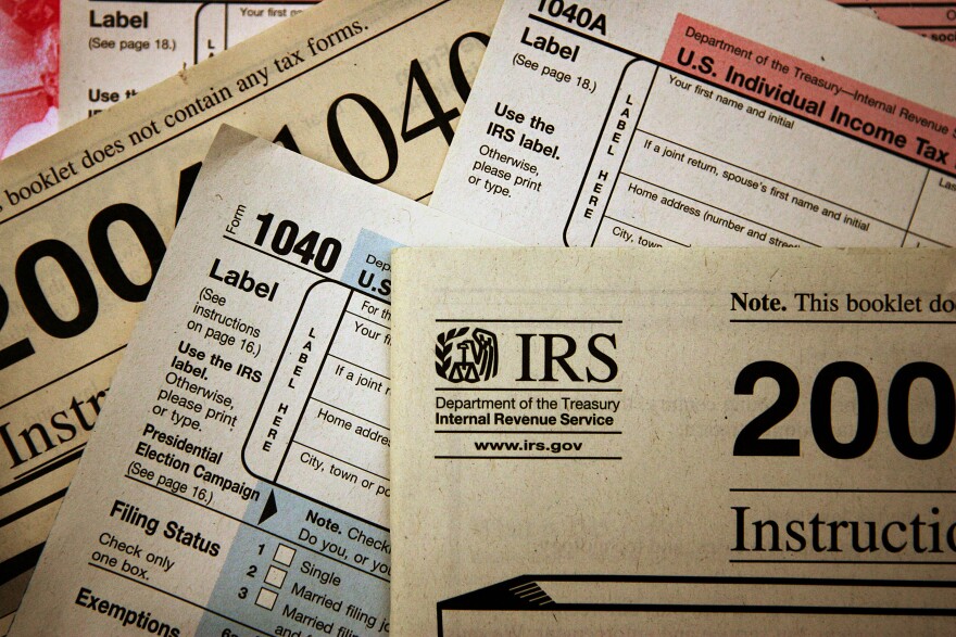 Tax forms distributed at the offices of the Internal Revenue Services