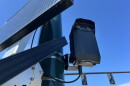 A Flock camera monitors traffic north of Columbus, Ohio.