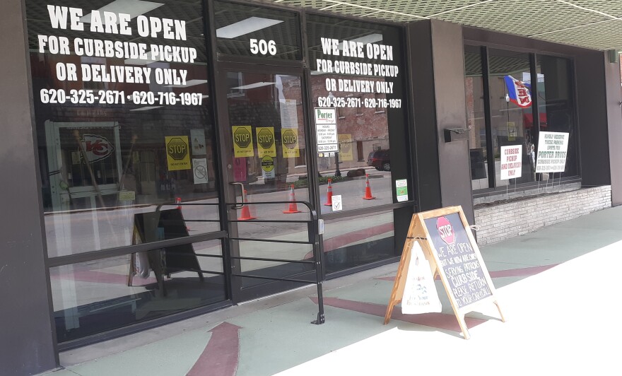 The few restaurants in Neodesha, Kansas, have started curbside service.